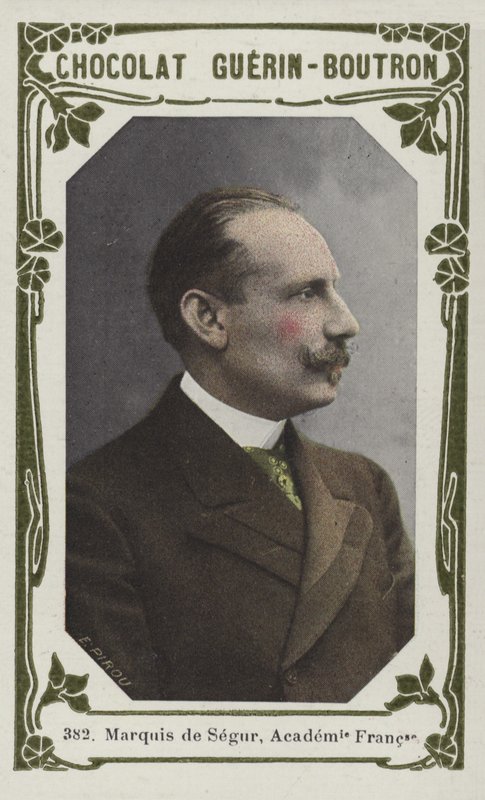 Marquis de Segur, Franska Akademien (färgad bild) av French School