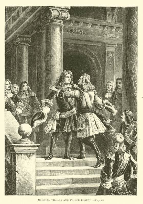 Marskalk Villars och prins Eugene av French School