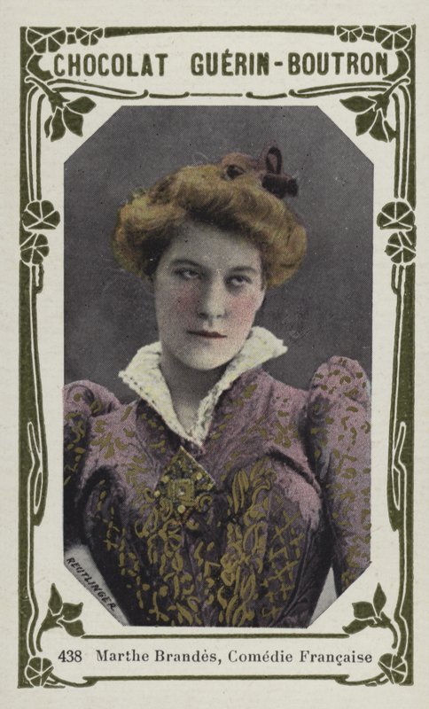 Marthe Brandes, Comedie Francaise (färgad bild) av French School