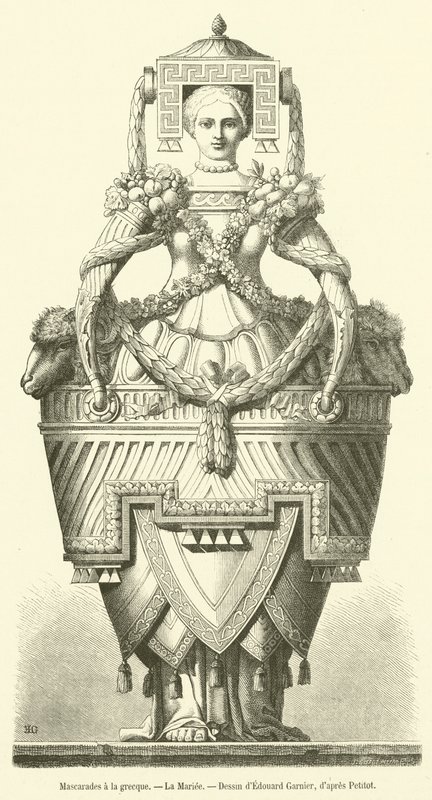 Grekiska maskerader, La Mariee (gravyr) av French School