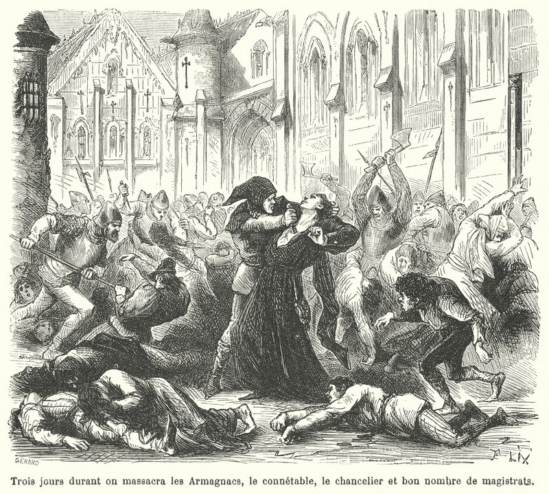 Massaker av Armagnacs av burgunderna, Paris av French School