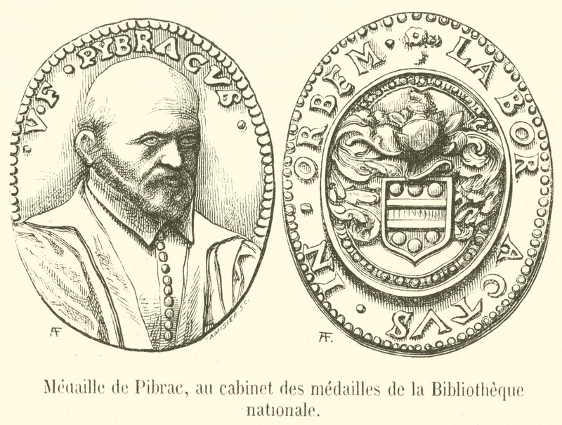 Pibrac-medalj, i Nationalbibliotekets medaljskåp (gravyr) av French School