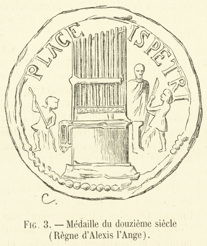 Medalj från det tolfte århundradet, Reign of Alexis the Angel (gravyr) av French School