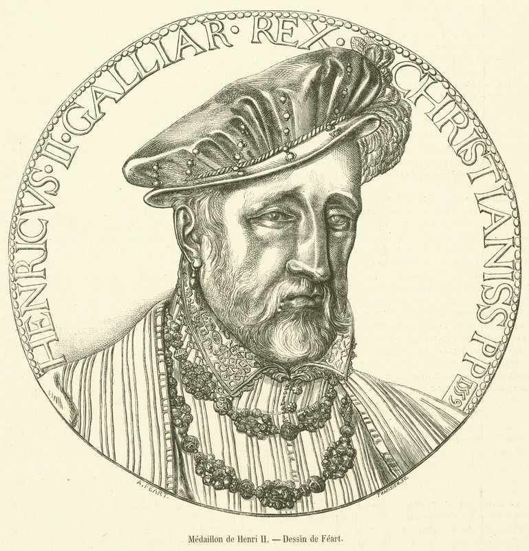 Medallion de Henri II (gravyr) av French School