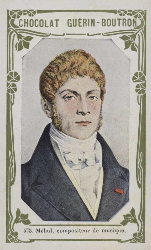 Mehul, musikkompositör (färgad bild) av French School