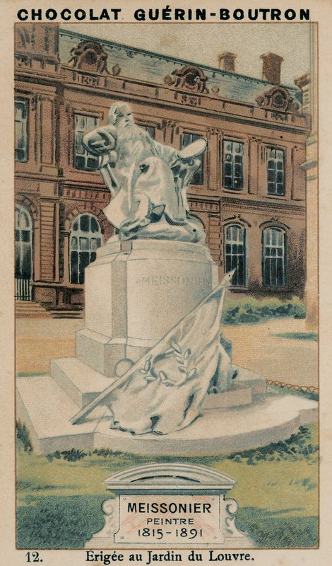 Meissonier, målare, 1815-1891, uppförd i Jardin du Louvren av French School