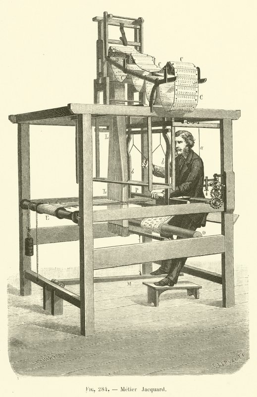 Metier Jacquard (gravyr) av French School