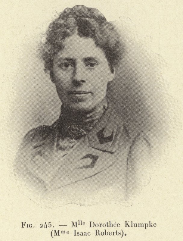 Ms. Dorothee Klumpke (Mrs. Isaac Roberts) (gravyr) av French School