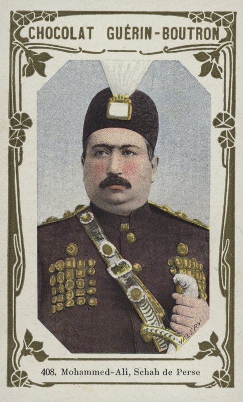 Mohammed-Ali, Schah de Perse (färgat foto) av French School