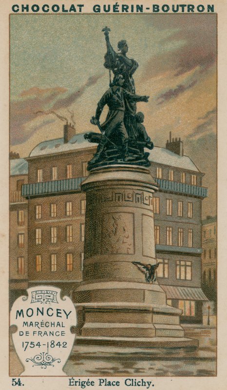 Moncey, marskalk av Frankrike, 1754-1842, uppfört Place Clichy av French School