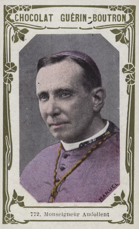 Monseigneur Audollent (färgad bild) av French School