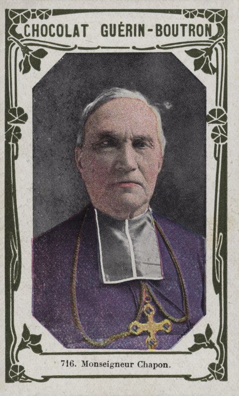 Monsignor Chapon (färgat foto) av French School