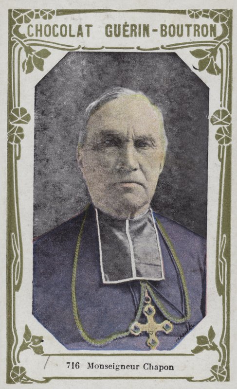 Monsignor Chapon (färgat foto) av French School