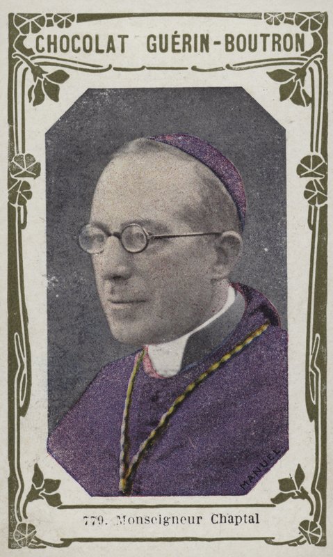 Monseigneur Chaptal (färgat foto) av French School