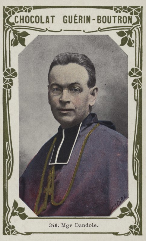 Monsignor Dandole (färgat foto) av French School