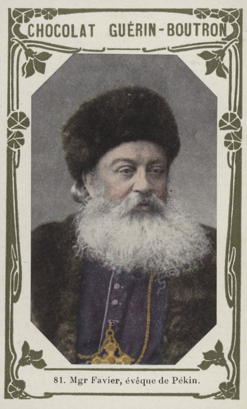 Monsignor Favier, biskop av Peking (färgat foto) av French School