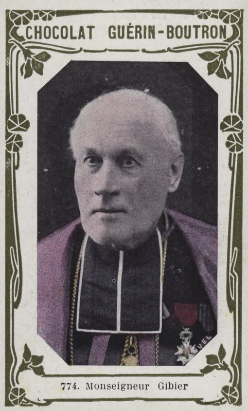 Monsignor Gibier (färgat foto) av French School
