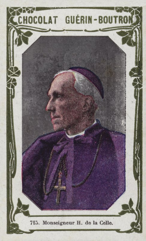 Monsignor H de la Celle (färgat foto) av French School