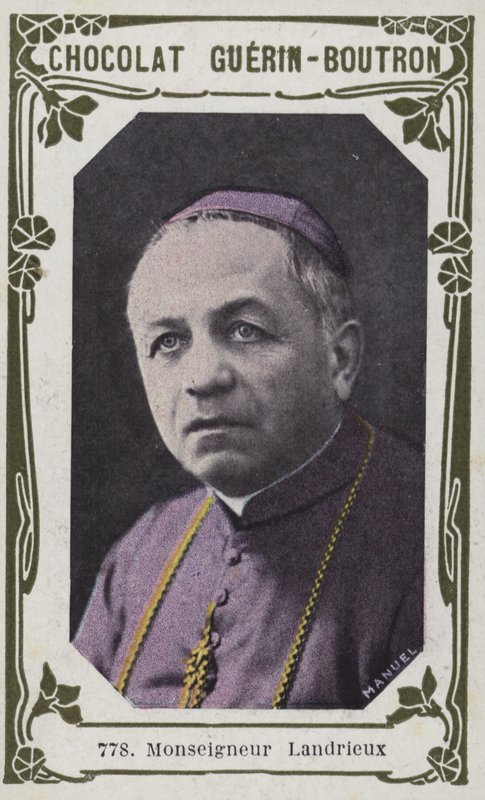 Monseigneur Landrieux (färgad bild) av French School