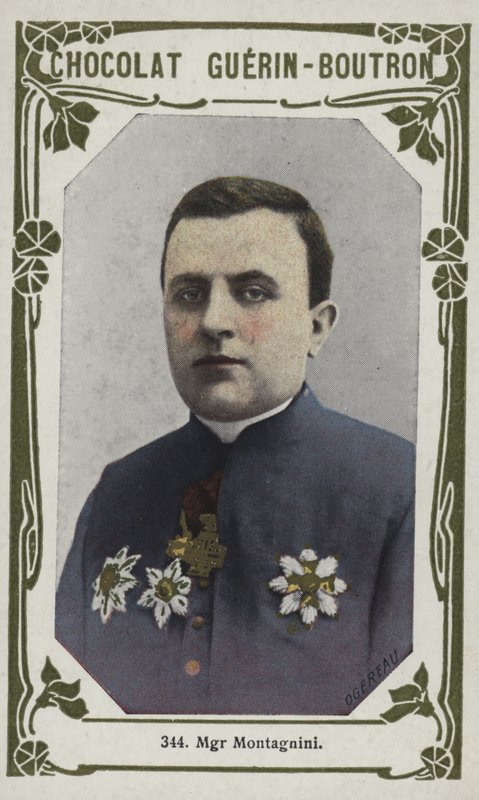 Monseigneur Montagnini (färgad bild) av French School