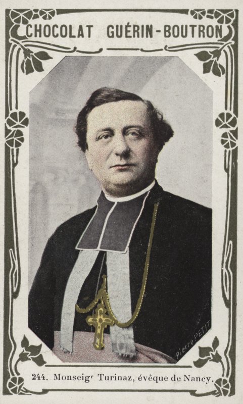 Monsignor Turinaz, biskop av Nancy (färgat foto) av French School