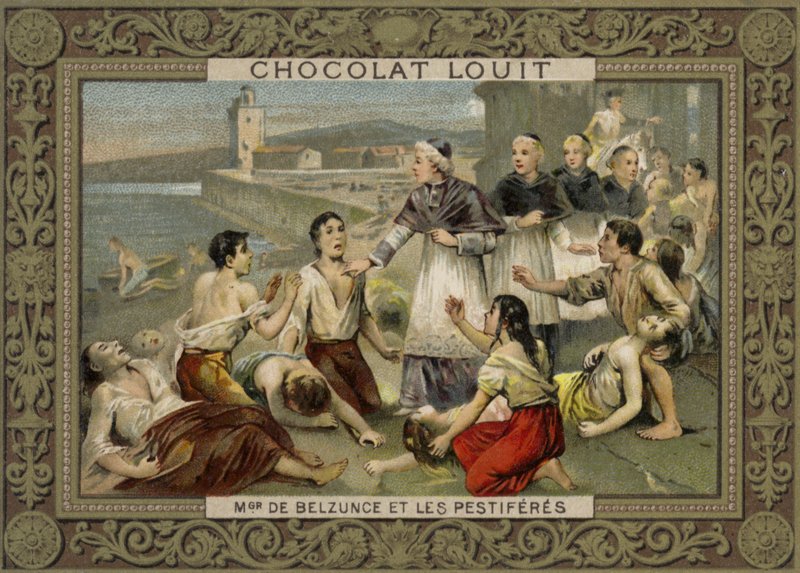 Monsignor de Belsunce, biskop av Marseille och pestoffer, 1720 av French School
