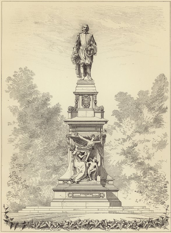 Champlain monument av French School