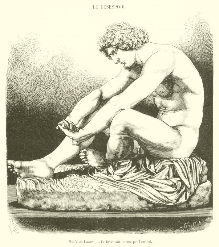 Louvren, Despair (gravyr) av French School