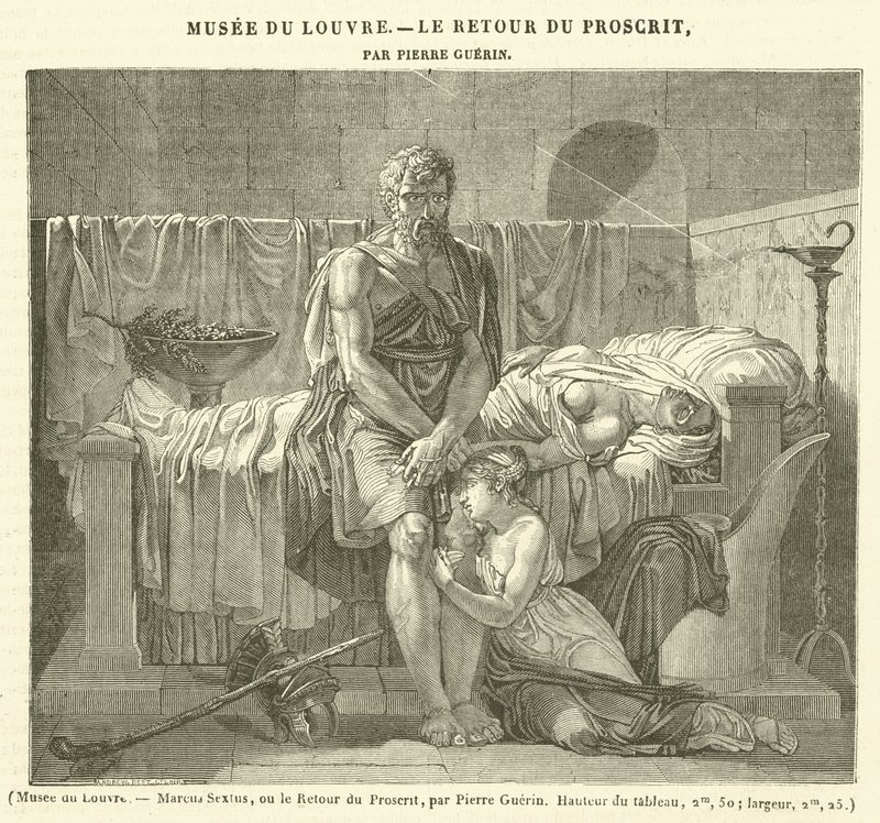 Louvren, Marcus Sextus eller de förbjudnas återkomst (gravyr) av French School