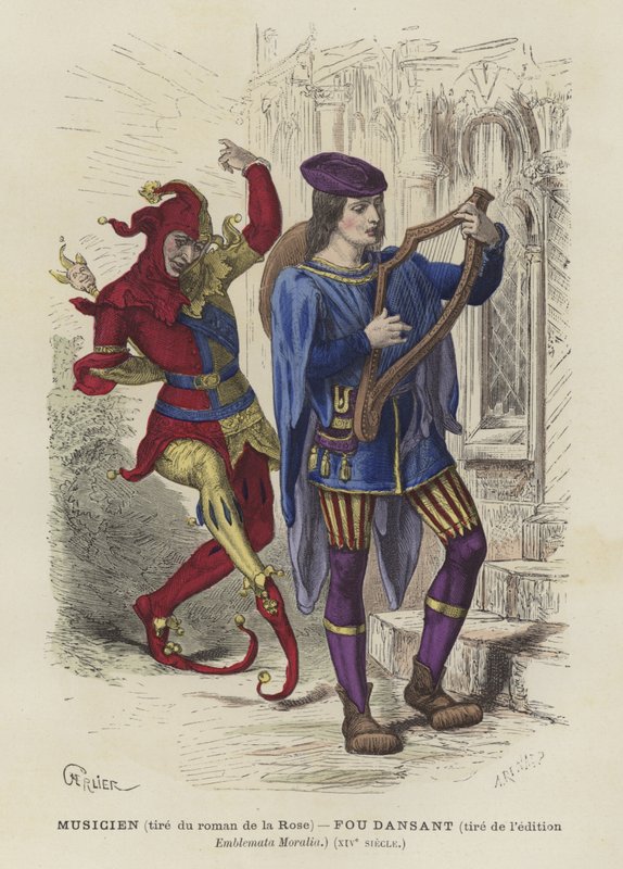 Musiker och dansdåre, 1300-talet av French School
