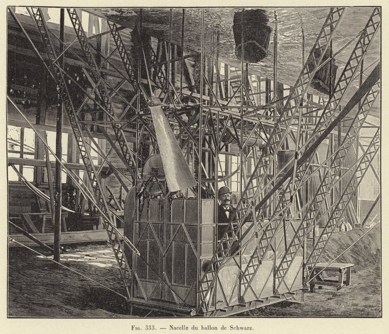 Nacelle du Ballon de Schwarz (gravyr) av French School