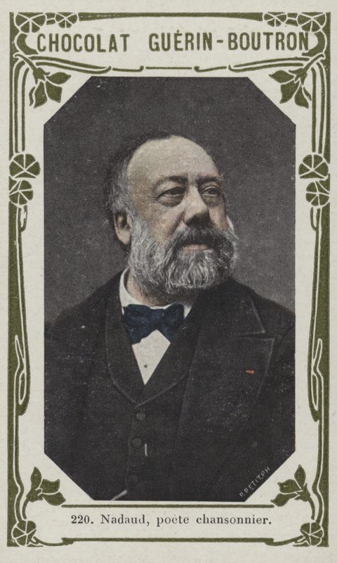 Nadaud, poet chansonnier (färgad bild) av French School