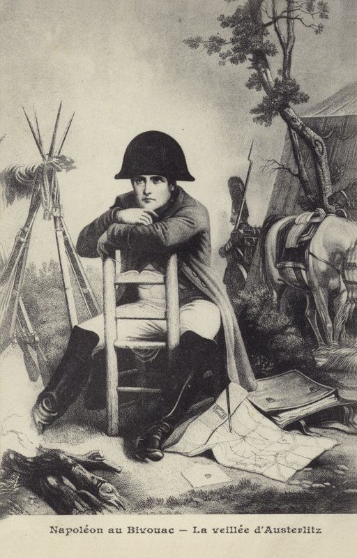 Napoleon vid bivacken av French School