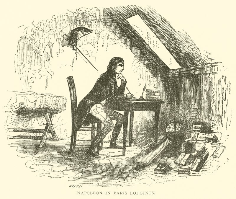 Napoleon i Paris Logi (gravyr) av French School