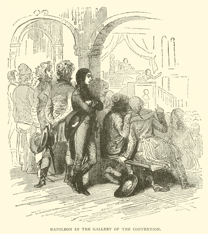 Napoleon i konventets galleri (gravyr) av French School
