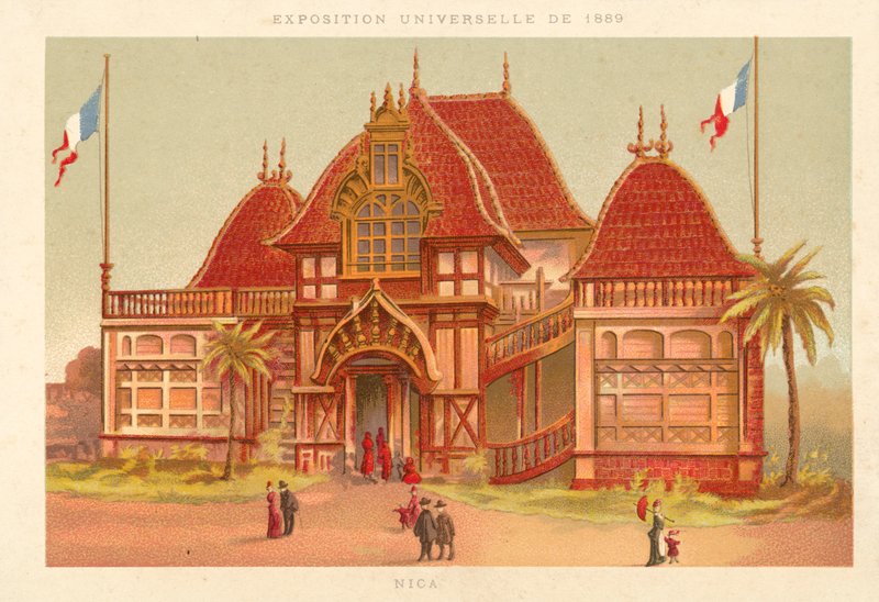 Nica, världsutställningen 1889, Paris av French School