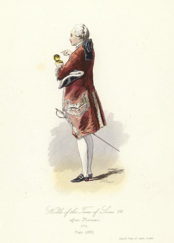 Adel av tiden för Ludvig XVI av Frankrike av French School