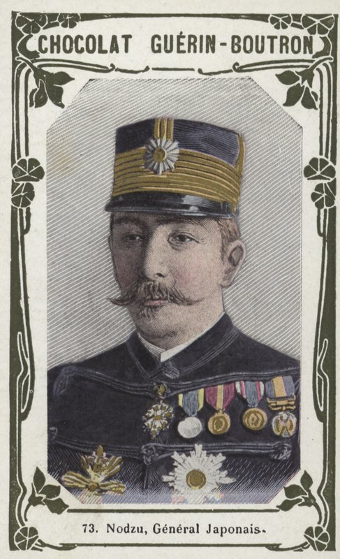 Nodzu, japansk general (färgat foto) av French School