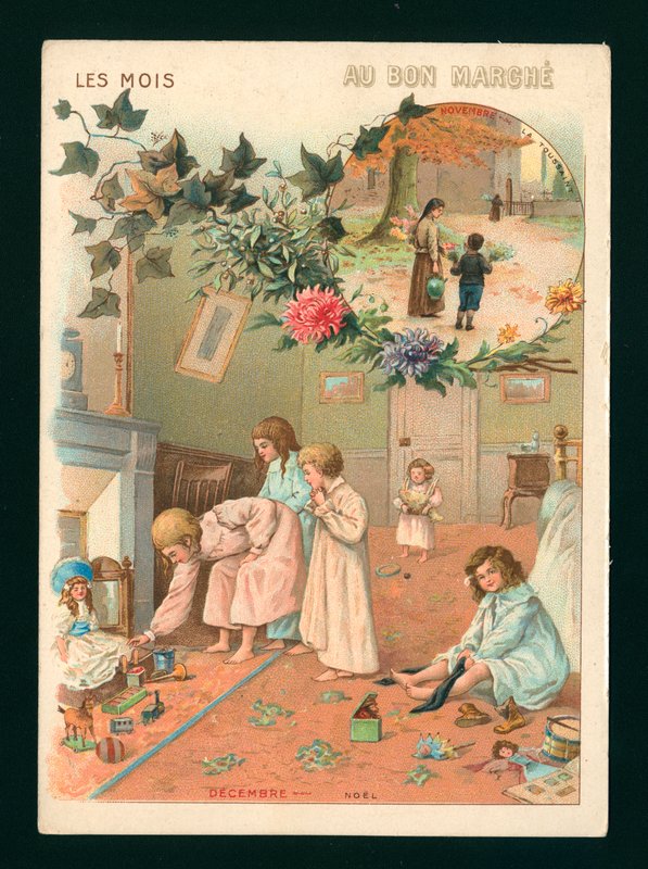 November och december (chromolitho) av French School