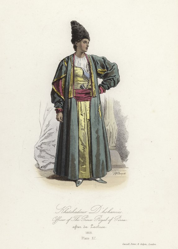 Officer av Prince Royal of Persia av French School