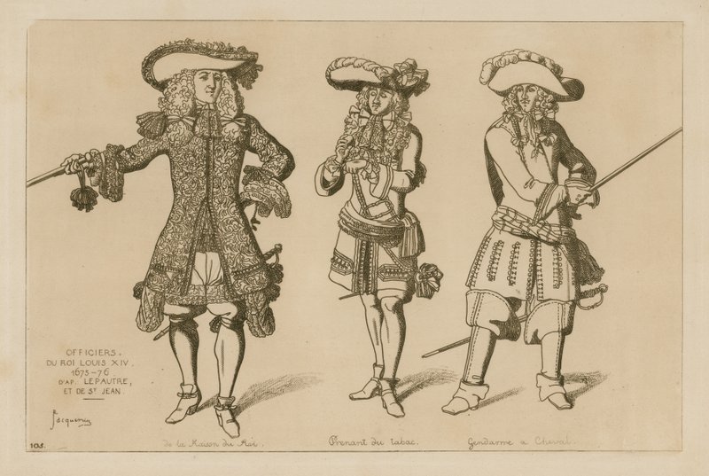 Officerare av kung Ludvig XIV av French School