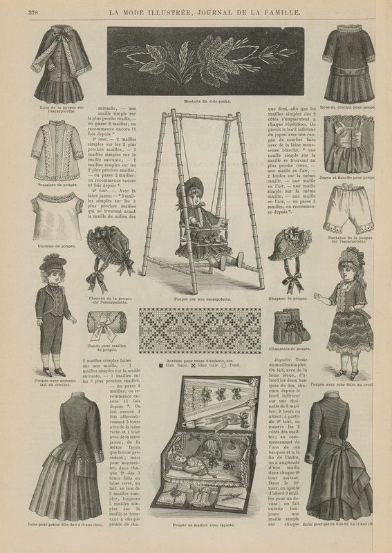 Sida från La Mode Illustree av French School