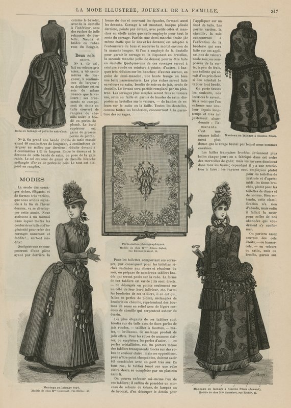 Sida från La Mode Illustree av French School