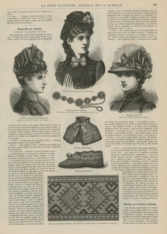 Sida från La Mode Illustree av French School