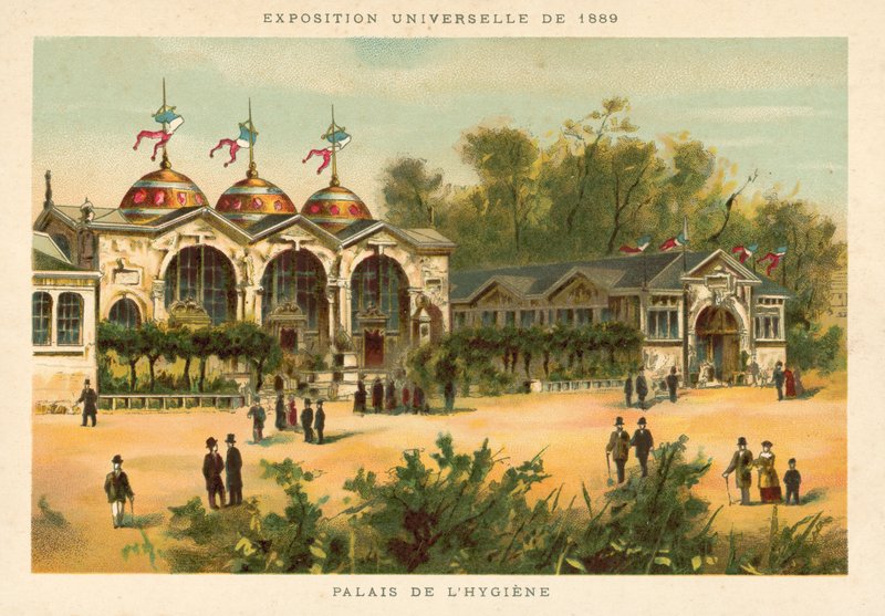 Hygienpalatset, världsutställningen 1889, Paris av French School