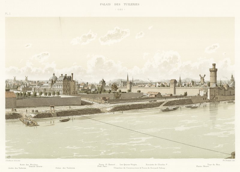 Tuileriepalatset, 1585 av French School