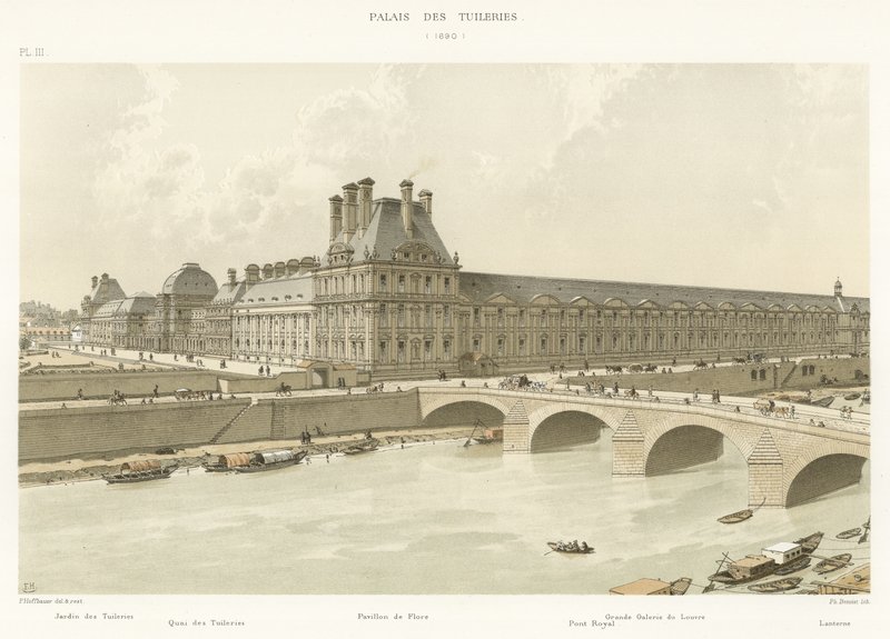 Tuileriepalatset, 1690 av French School