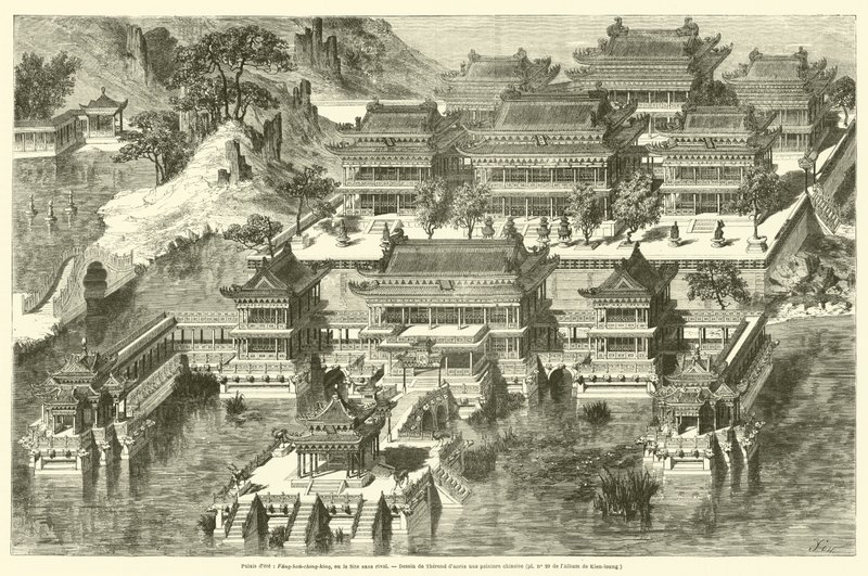Sommarpalatset, Fang-hou-ching-king eller den oöverträffade platsen (gravyr) av French School