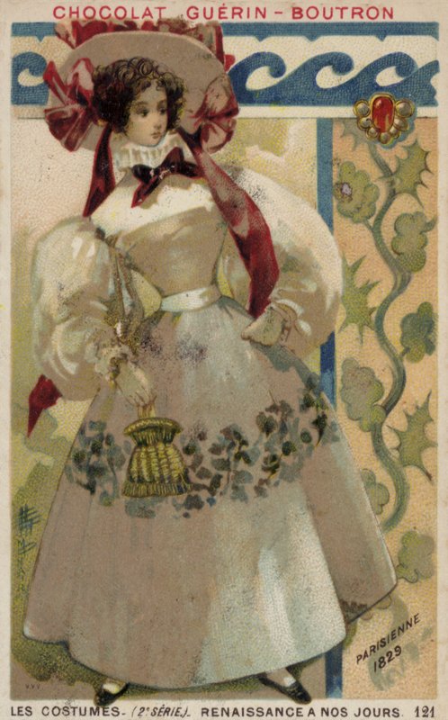 Parisiskt mode, 1829 av French School