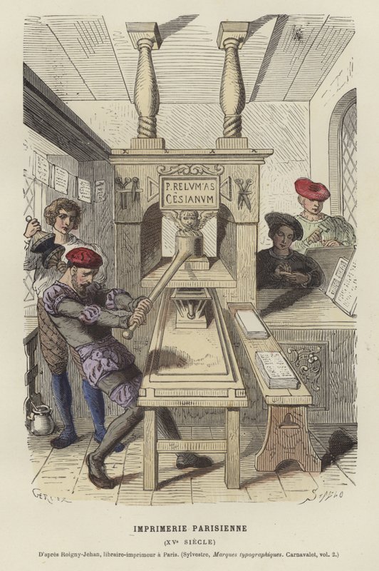 Parisiskt tryckeri, 1400-talet av French School